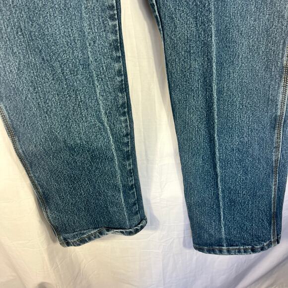 Wrangler Riggs Mens Jeans 42 x 32 Straight Leg Blue 103WAC5DT Workwear - Picture 3 of 8